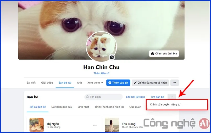 Cách ẩn danh sách bạn chung trên Facebook