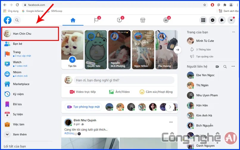 Cách ẩn danh sách bạn chung trên Facebook