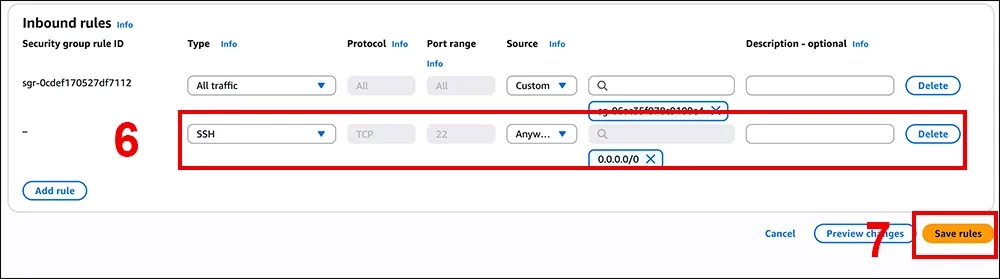 Failed to connect to your instance