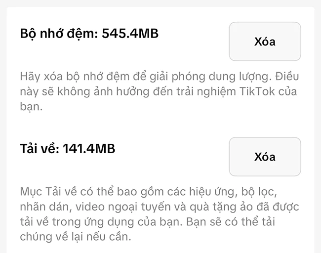 Xo&aacute; cache tiktok