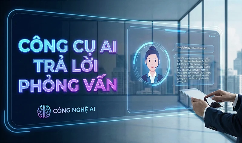 AI trả lời phỏng vấn | Luyện trả lời phỏng vấn theo ngành nghề
