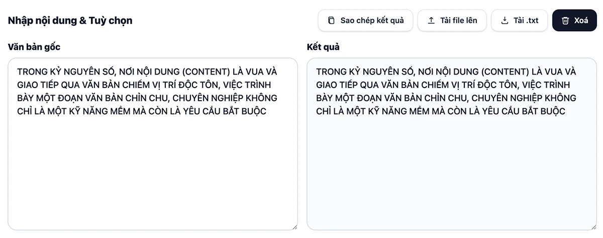 Chuyển chữ viết hoa sang viết thường - Viết hoa chữ cái đầu dòng, thêm số/La Mã đầu mỗi dòng