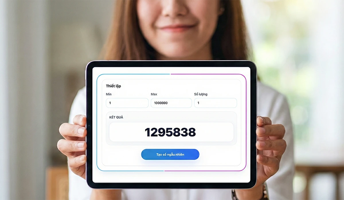 Công cụ tạo số ngẫu nhiên Online - Random Number