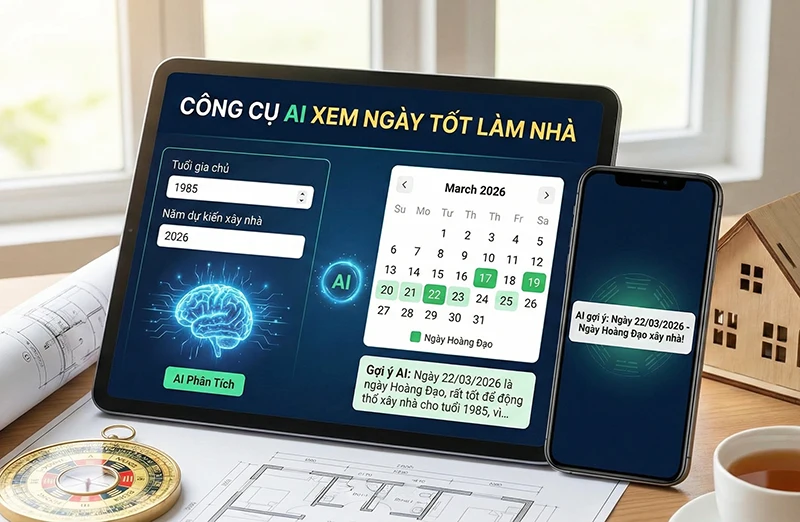 Xem ngày tốt làm nhà, sửa nhà theo tuổi
