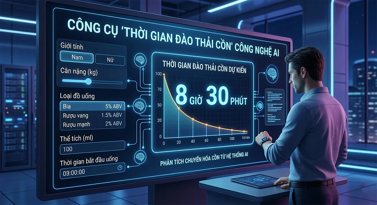 Thời gian đào thải cồn