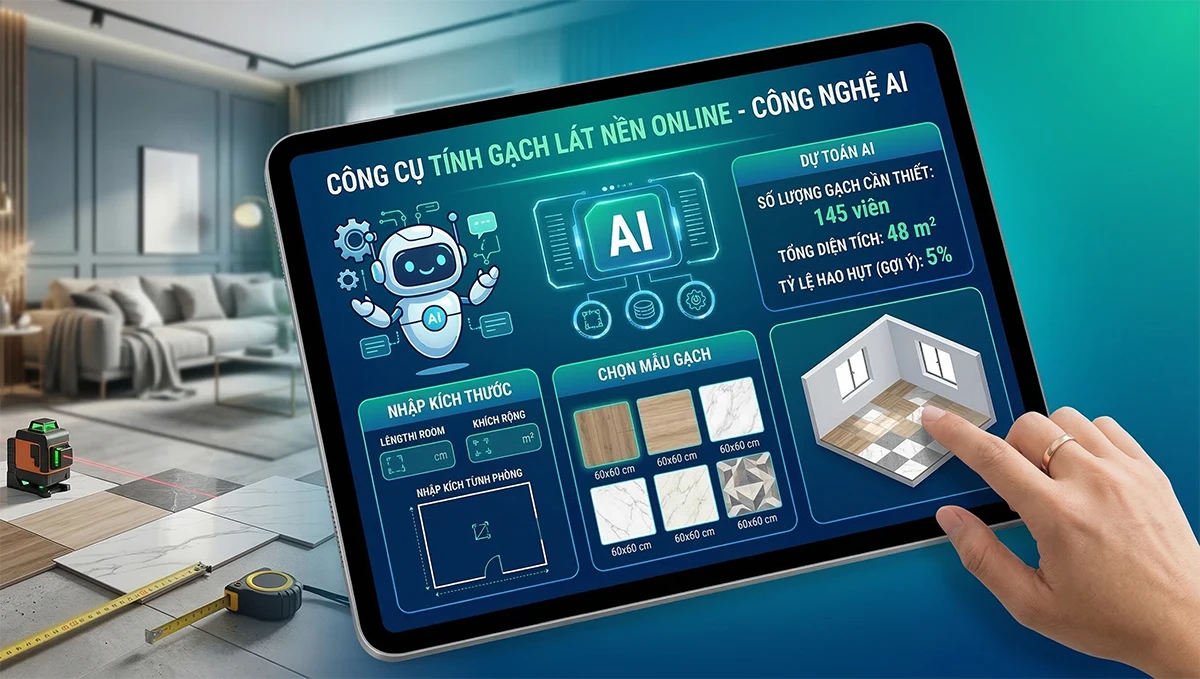 Công cụ tính gạch lát nền online