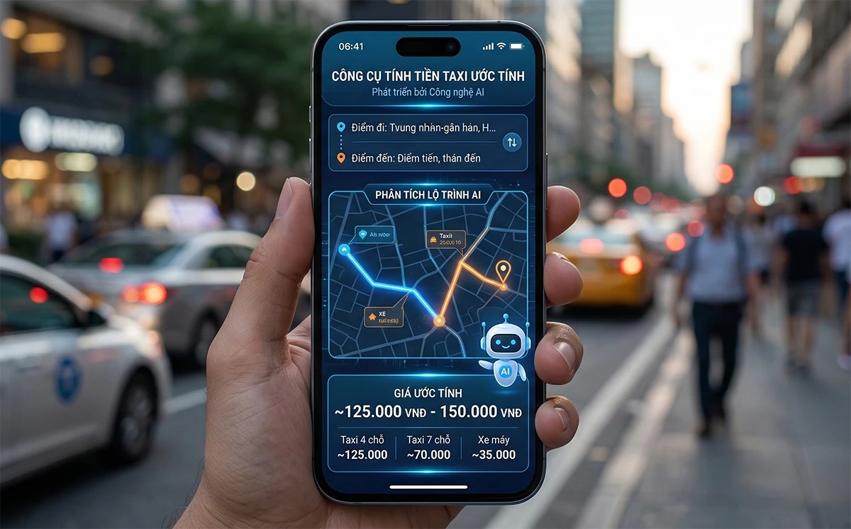 Tính tiền taxi - Sanh SM - Grab ước tính