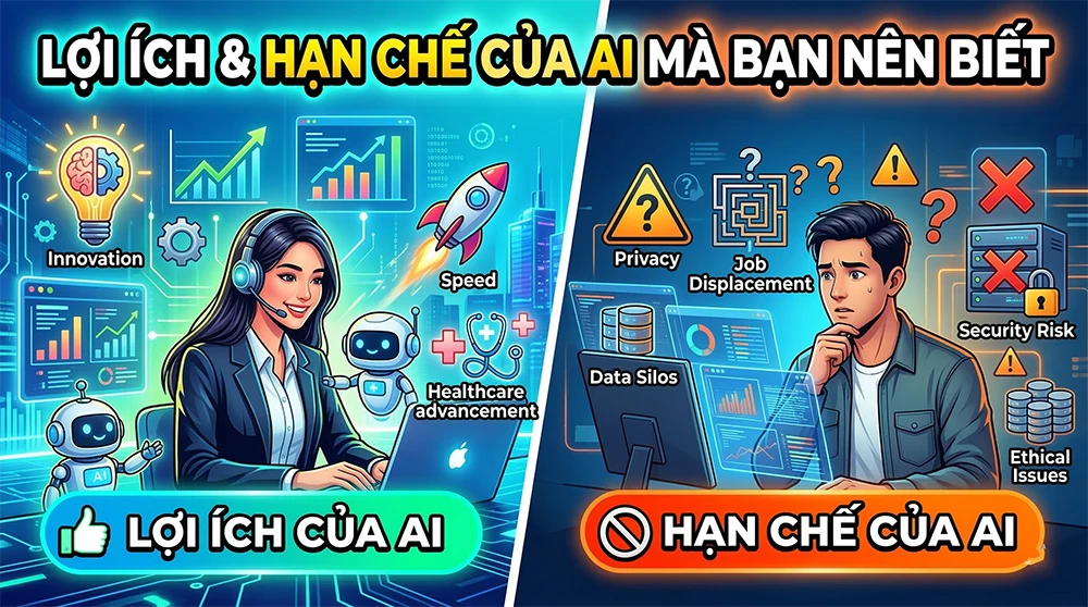 Lợi &iacute;ch v&agrave; hạn chế của AI m&agrave; bạn n&ecirc;n biết
